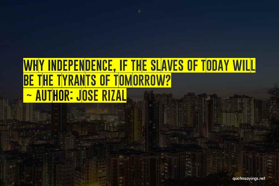 Rizal's Quotes By Jose Rizal