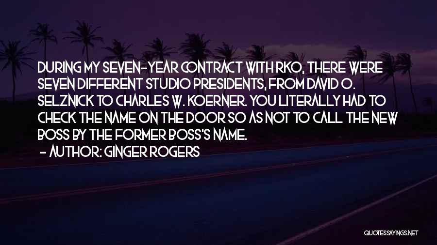 Rko Quotes By Ginger Rogers