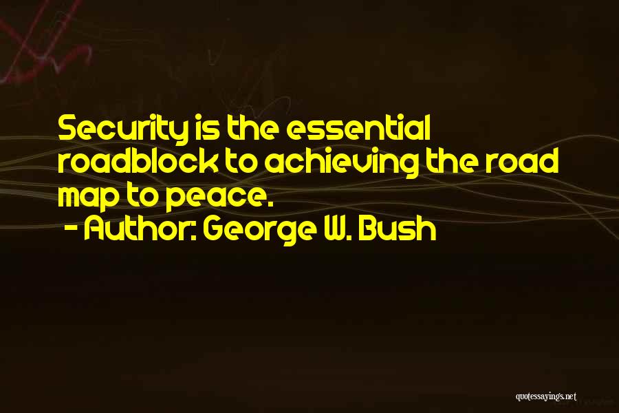 Road Maps Quotes By George W. Bush