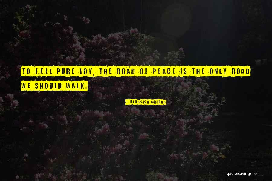 Road To Peace Quotes By Debasish Mridha Road To Peace Quotes By Debasish Mridha