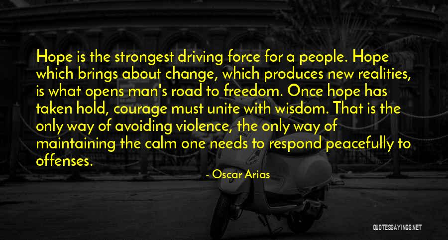 Road Violence Quotes By Oscar Arias Road Violence Quotes By Oscar Arias