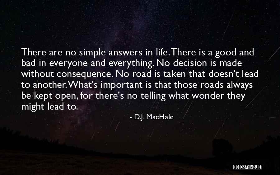 Roads In Life Quotes By D.J. MacHale Roads In Life Quotes By D.J. MacHale