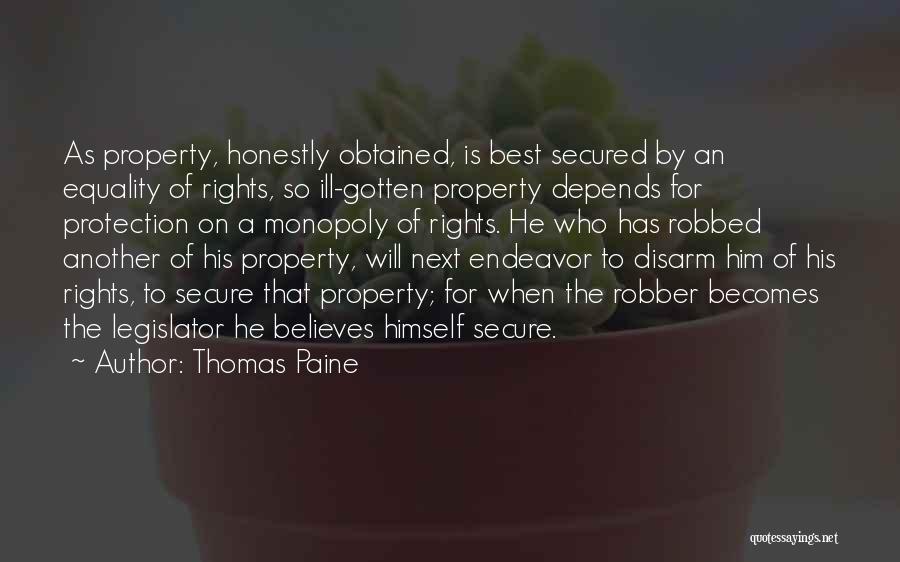 Robber Quotes By Thomas Paine