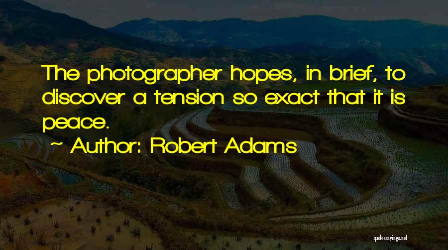 Robert Adams Photographer Quotes By Robert Adams