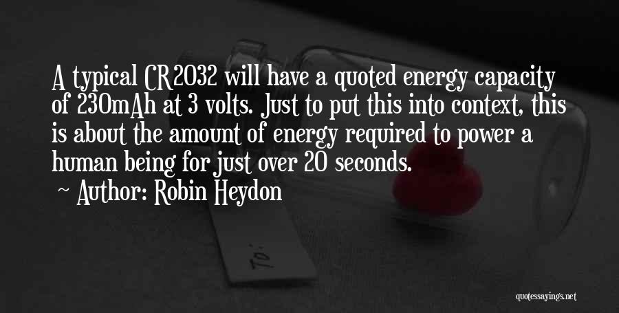 Robin Heydon Quotes 235161