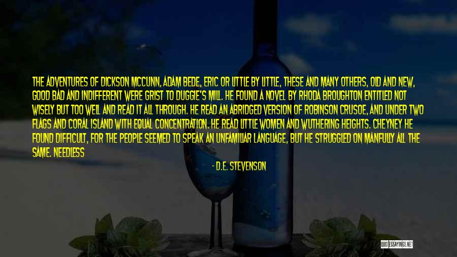 Robinson Crusoe Quotes By D.E. Stevenson Robinson Crusoe Quotes By D.E. Stevenson