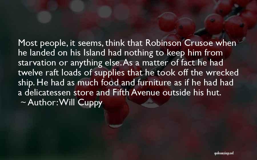Robinson Crusoe Quotes By Will Cuppy