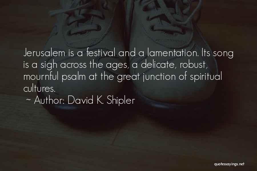 Robust Quotes By David K. Shipler