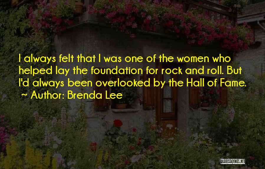 Rock And Roll Hall Of Fame Quotes By Brenda Lee