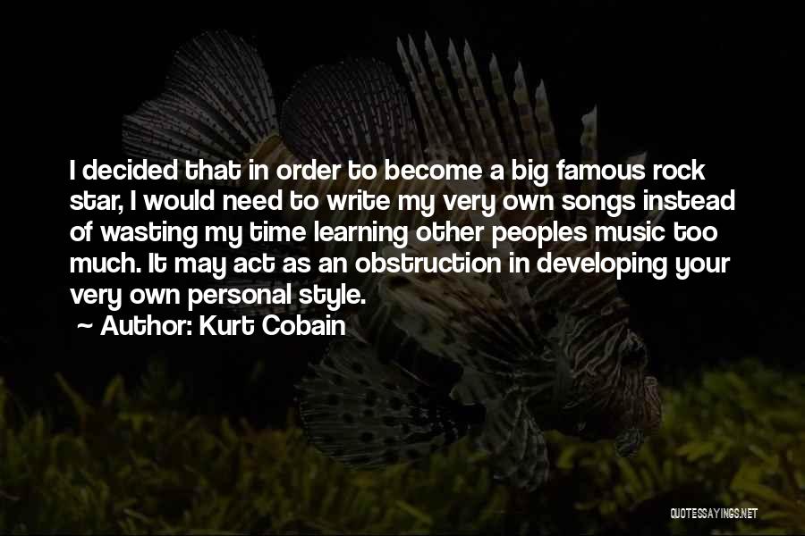 Rock Famous Quotes By Kurt Cobain