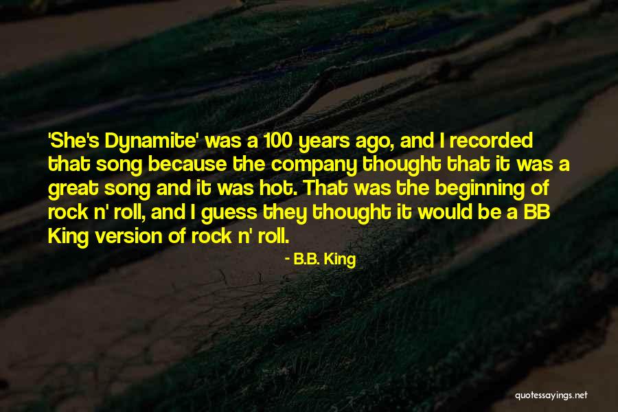 Rock N Rock Quotes By B.B. King