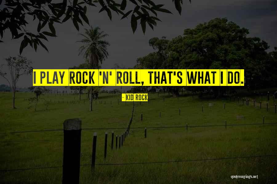 Rock N Rock Quotes By Kid Rock