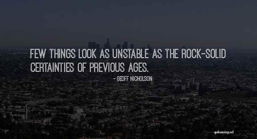 Rock Of Ages Quotes By Geoff Nicholson