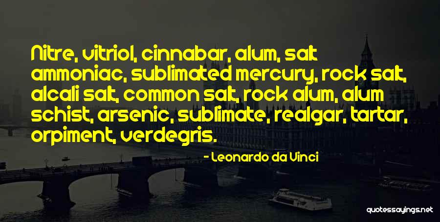 Rock Salt Quotes By Leonardo Da Vinci