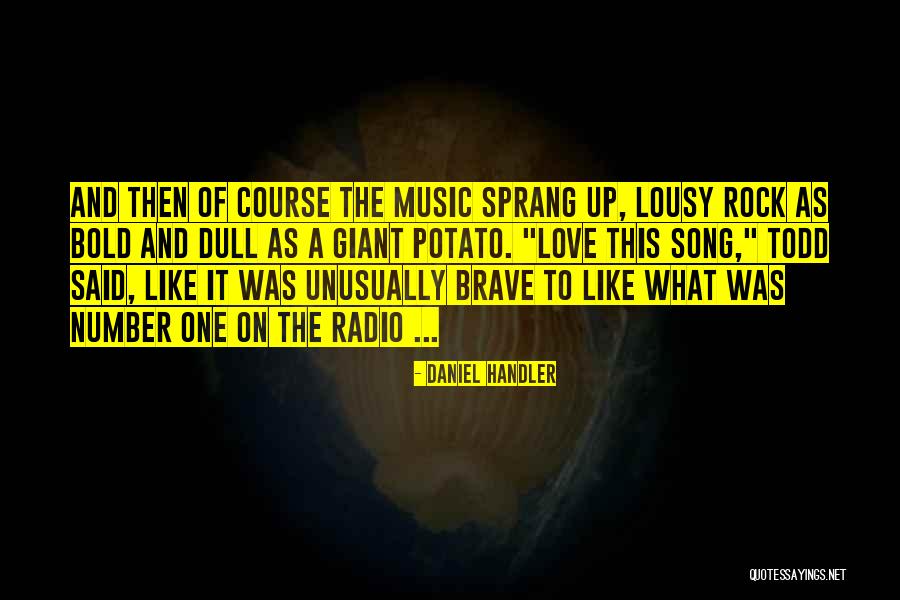 Rock Song Quotes By Daniel Handler Rock Song Quotes By Daniel Handler