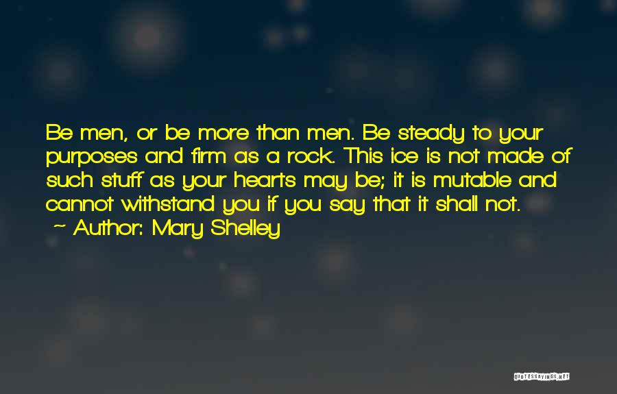 Rock Steady Quotes By Mary Shelley