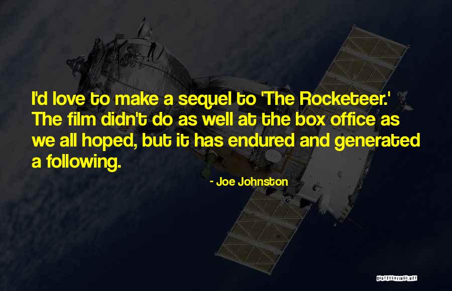 Rocketeer Quotes By Joe Johnston Rocketeer Quotes By Joe Johnston