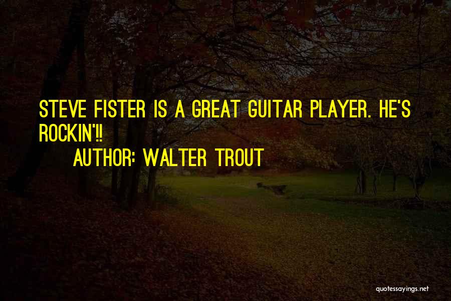 Rockin Quotes By Walter Trout