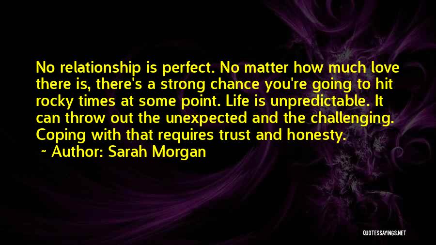 Rocky Relationship Love Quotes By Sarah Morgan