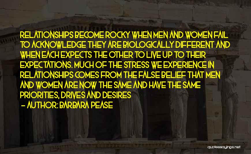 Rocky Relationships Quotes By Barbara Pease