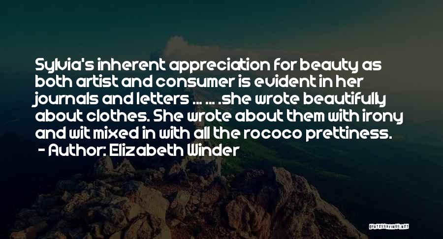 Rococo Artist Quotes By Elizabeth Winder