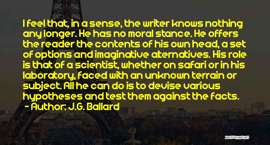 Role Of Art Quotes By J.G. Ballard