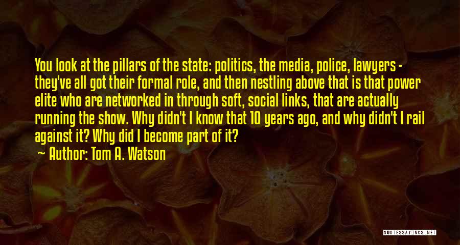 Role Of Media In Politics Quotes By Tom A. Watson