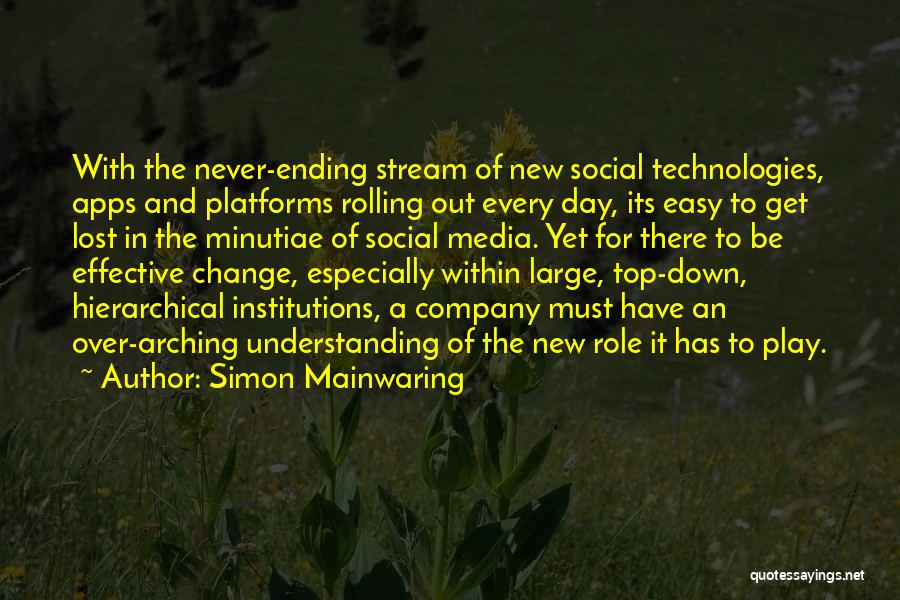 Role Of Media Quotes By Simon Mainwaring