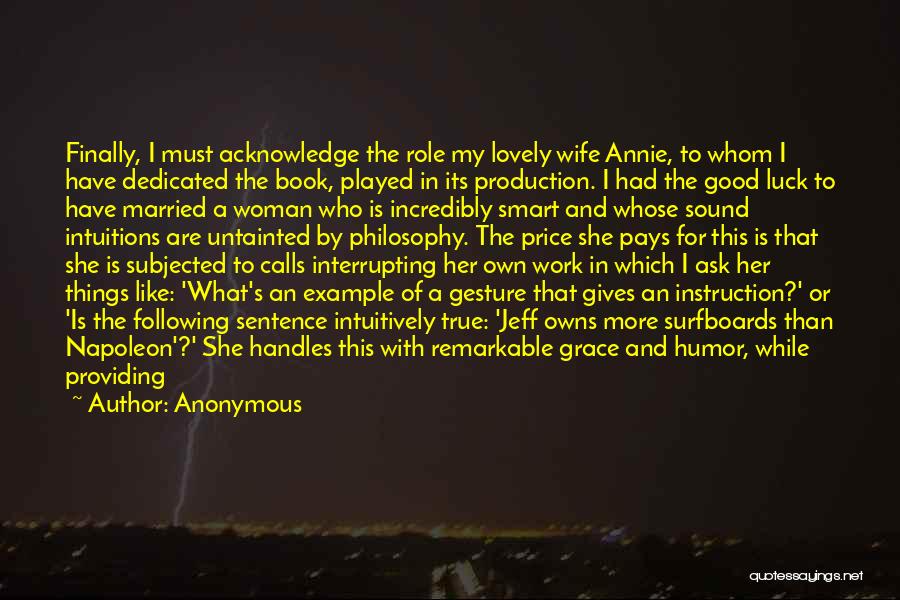 Role Of Wife Quotes By Anonymous