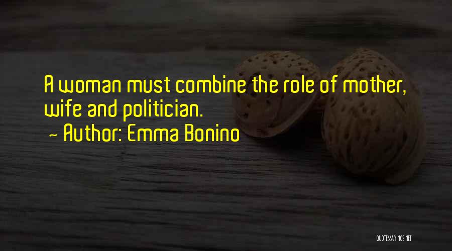 Role Of Wife Quotes By Emma Bonino