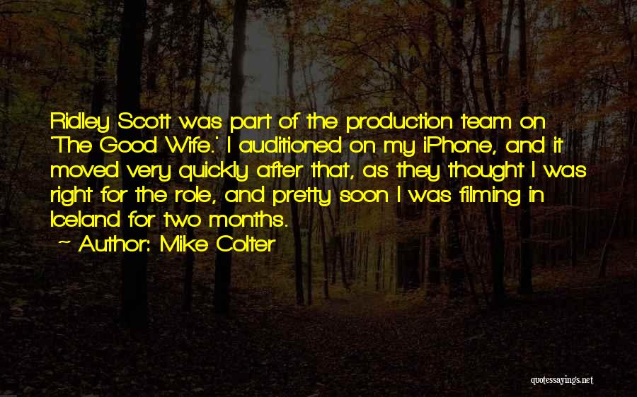 Role Of Wife Quotes By Mike Colter