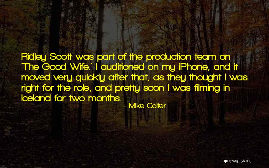 Role Of Wife Quotes By Mike Colter