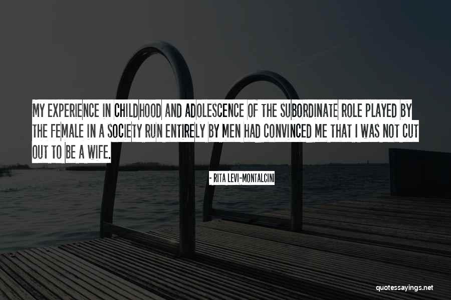 Role Of Wife Quotes By Rita Levi-Montalcini