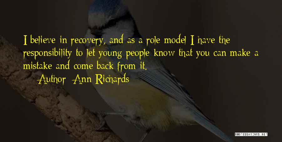 Role Of Youth Quotes By Ann Richards