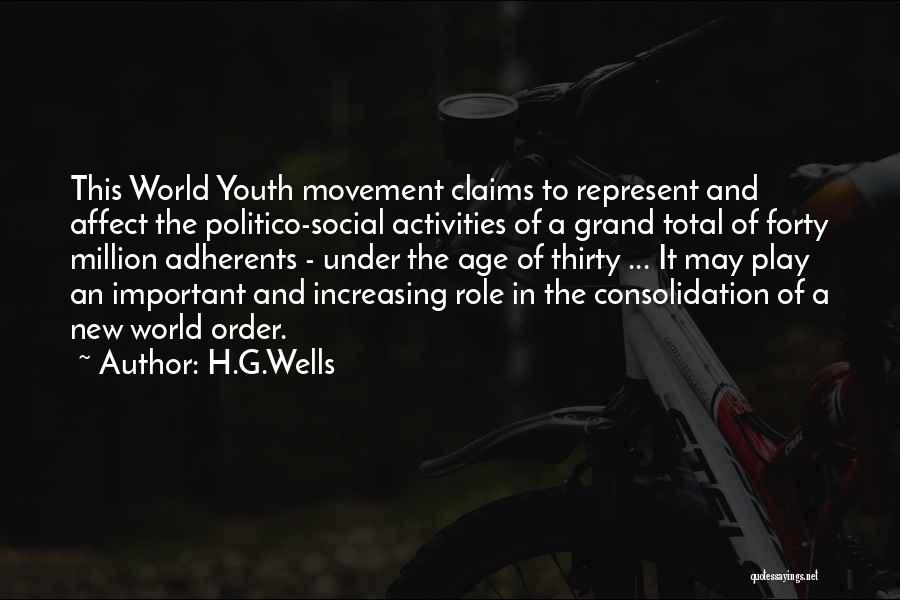 Role Of Youth Quotes By H.G.Wells
