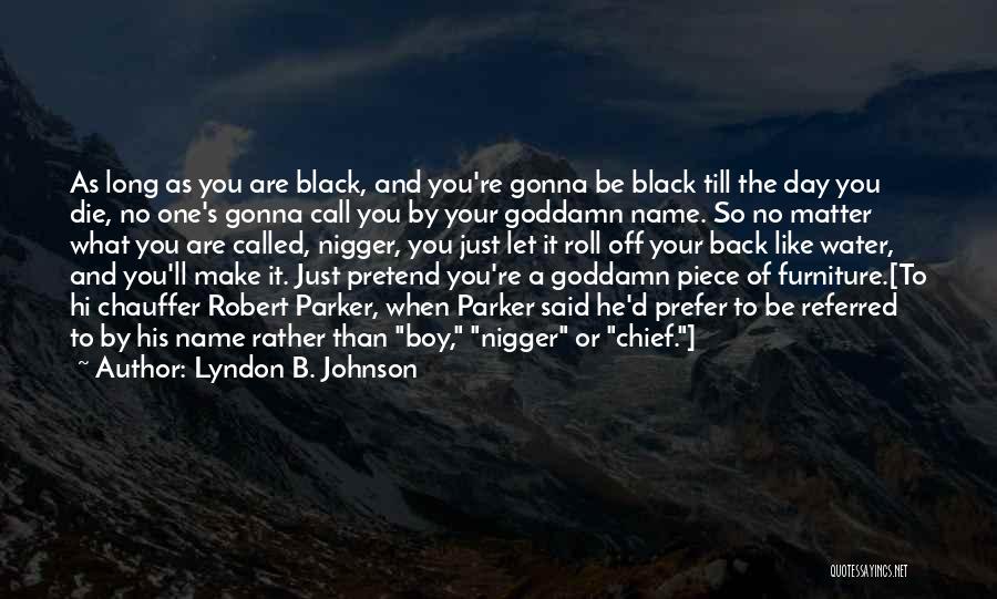 Roll Off Your Back Quotes By Lyndon B. Johnson
