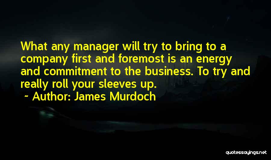 Roll Up Sleeves Quotes By James Murdoch