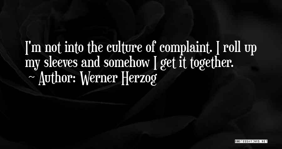 Roll Up Sleeves Quotes By Werner Herzog