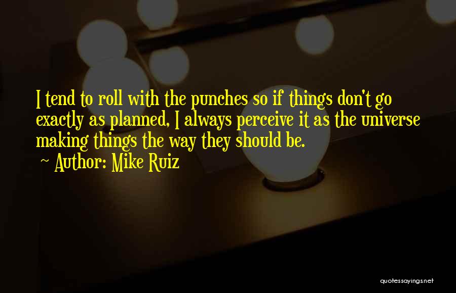 Roll With Punches Quotes By Mike Ruiz