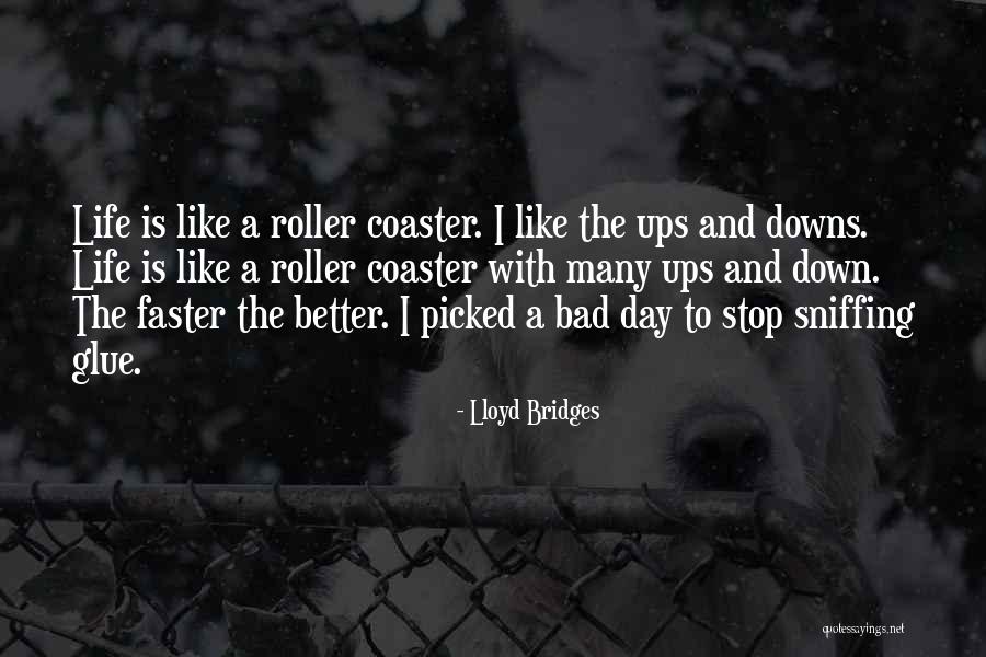 Roller Coaster Life Quotes By Lloyd Bridges Roller Coaster Life Quotes By Lloyd Bridges