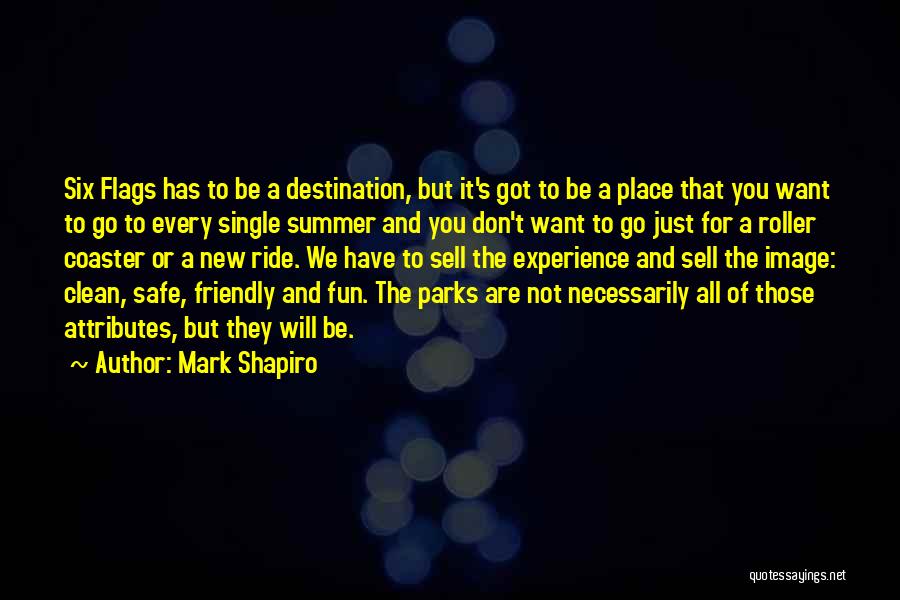 Roller Coaster Quotes By Mark Shapiro