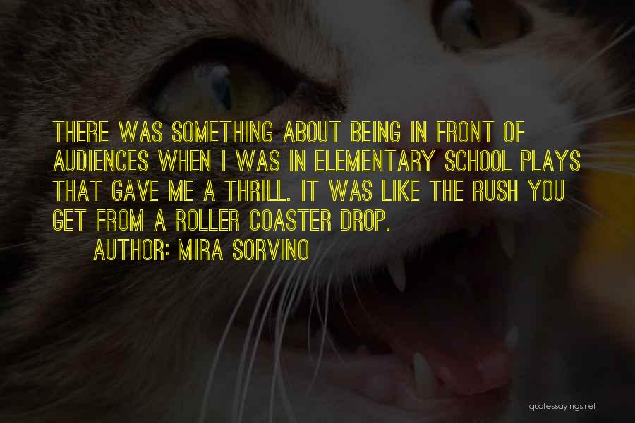 Roller Coaster Quotes By Mira Sorvino