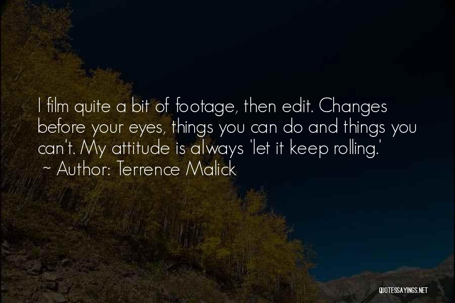 Rolling My Eyes Quotes By Terrence Malick