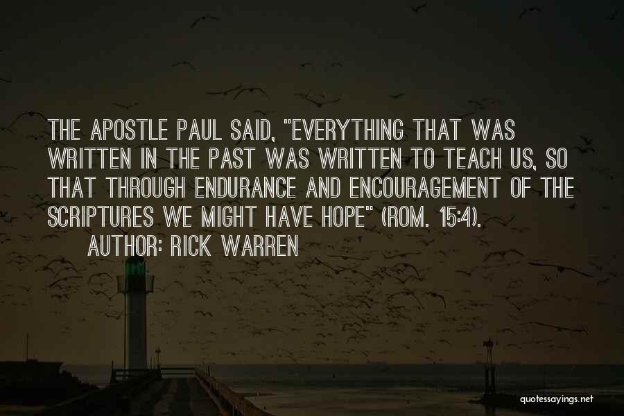 Rom Com Quotes By Rick Warren