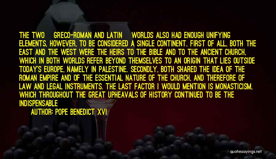 Roman Latin Quotes By Pope Benedict XVI