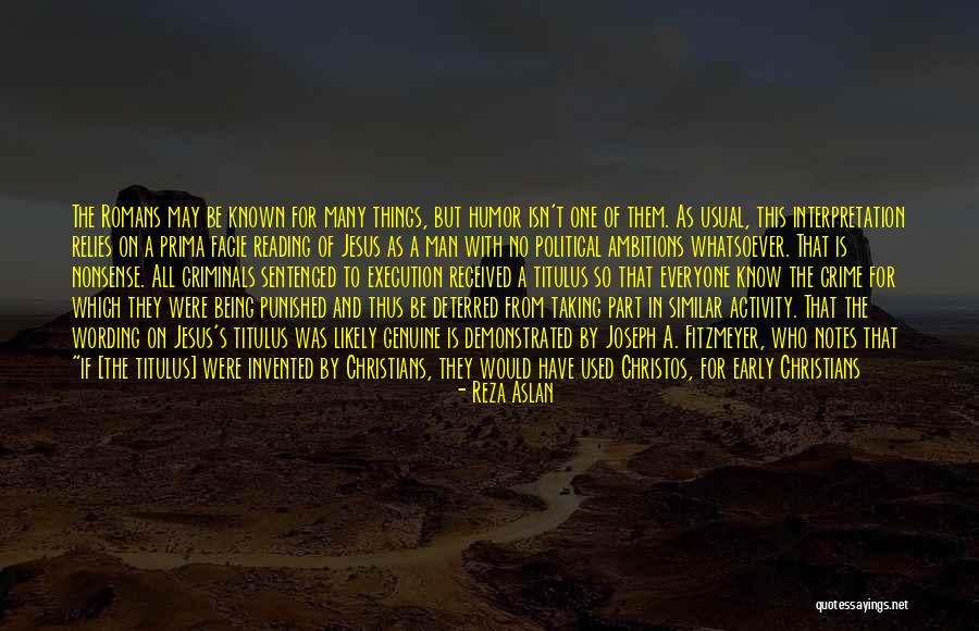 Roman Quotes By Reza Aslan