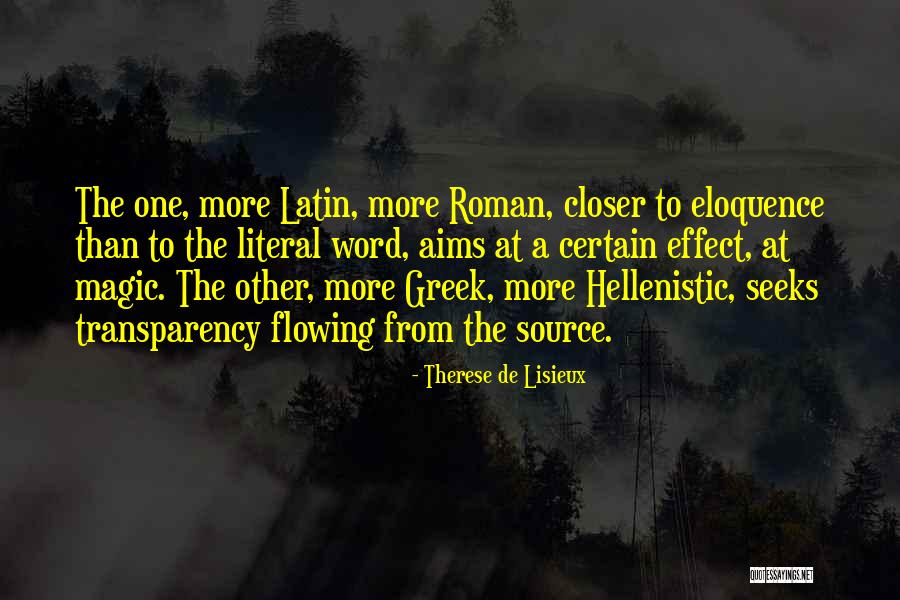 Roman Quotes By Therese De Lisieux