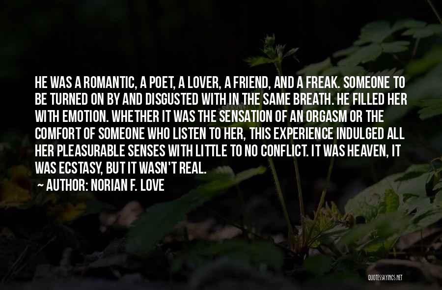 Romantic Little Love Quotes By Norian F. Love