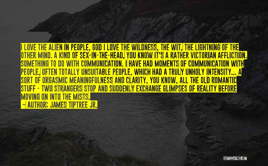 Romantic Moments Quotes By James Tiptree Jr.