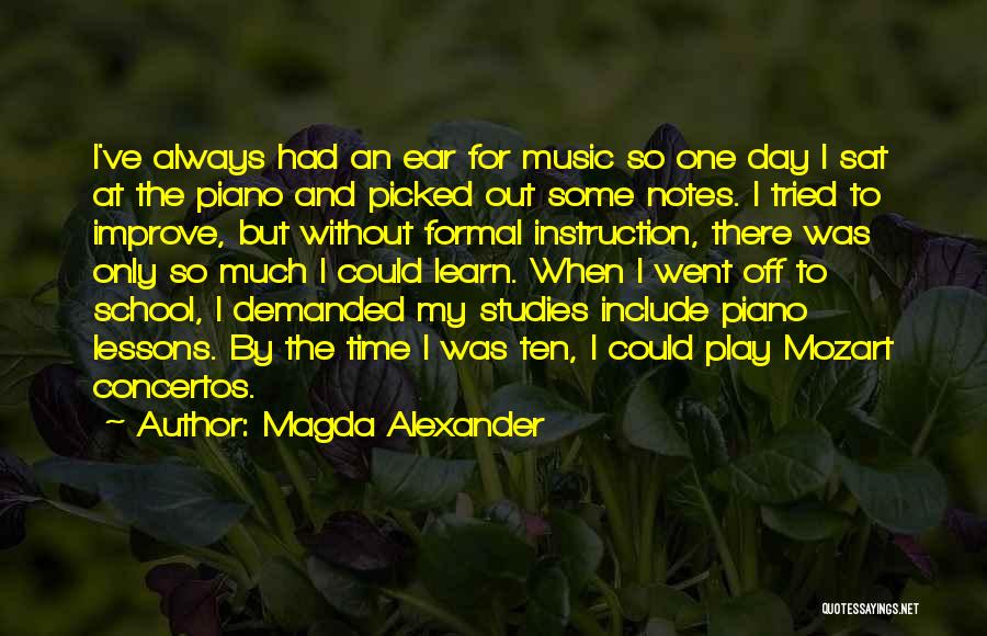 Romantic Music Quotes By Magda Alexander